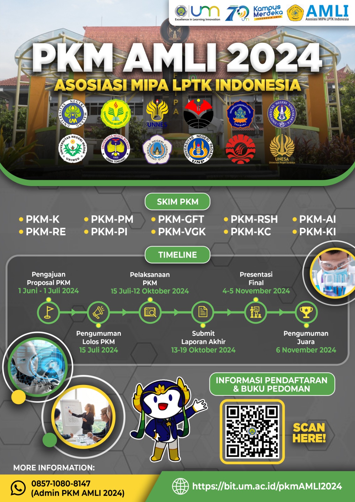 30 Proposal Tim PKM AMLI FMIPA UNIMED Lolos Seleksi PKM AMLI Tahun 2024 ...